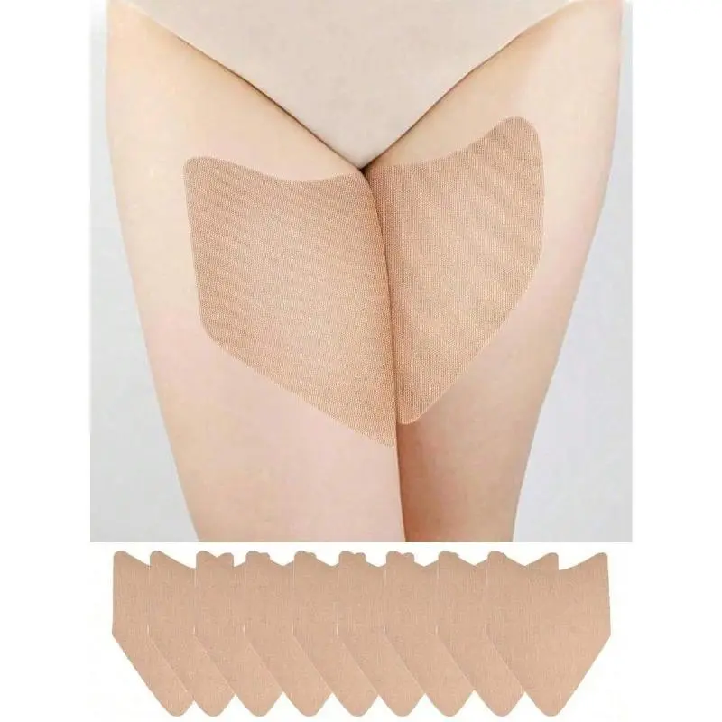 20Pcs Transparent Anti-Chafing Thigh Protection Pads, Invisible Friction Prevention Tape, Comfortable Skin-Friendly Protective Strips for Women Inner Thighs and Calve, Multi-Pack, Anti-Injury Protective Gear