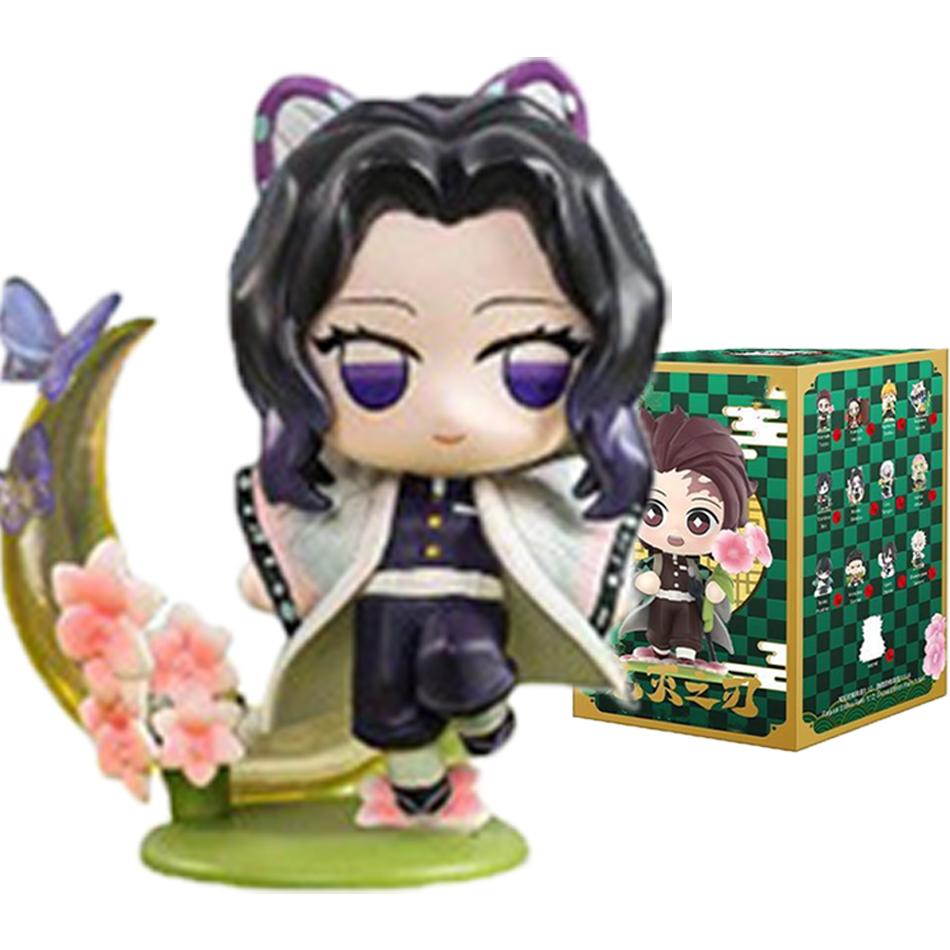 Demon Slayer Tanjiro Kamado Nezuko anime cartoon figure blind box creative personalized statue model ornament surprise gift box
