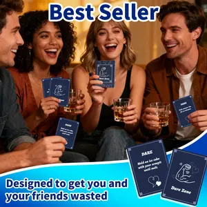 50 Interactive Party Cards, Family Fun Game Set, Paperboard Material, Ideal Gift for All Ages, Educational & Entertaining