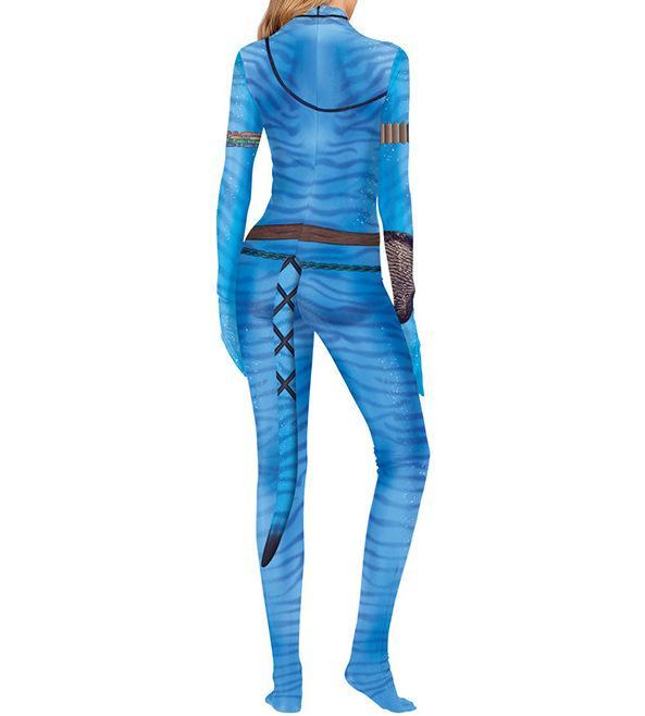 Avatar Halloween Costume For Adult Women Men  Avatar The Way of Water Tail Bodysuit Cosplay Alien Costume Birthday Party Clothes