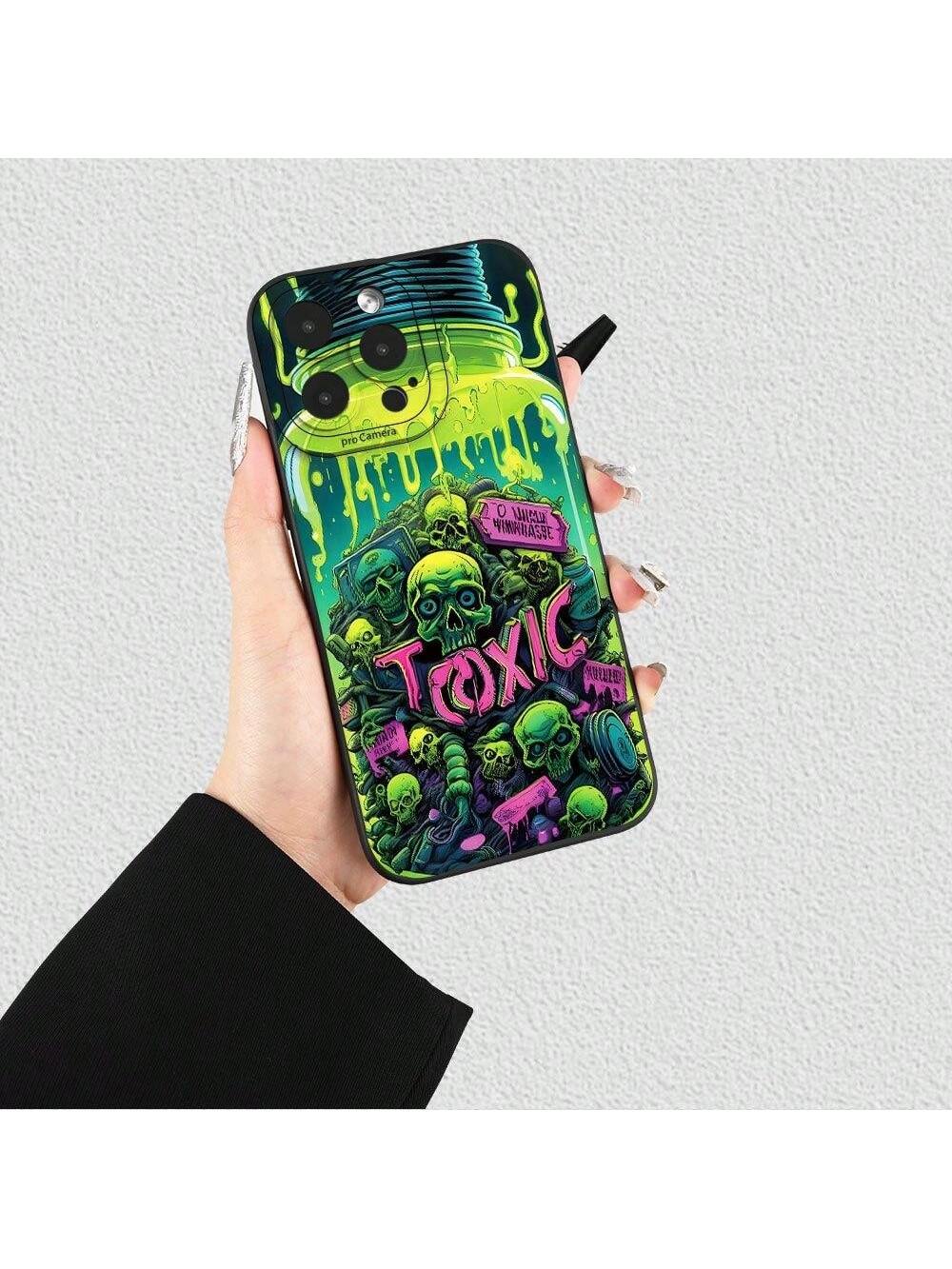 Hot Selling Creative Skull And  Pattern Mobile Phone Case, Suitable For IPhone 16/15/14/13/12/11/XS/XR/X/7/8 Plus/Pro/Max/Mini - Creative And Fashionable Design, Suitable For Men And Women, Give To Friends, Family, Boyfriend, Girlfriend