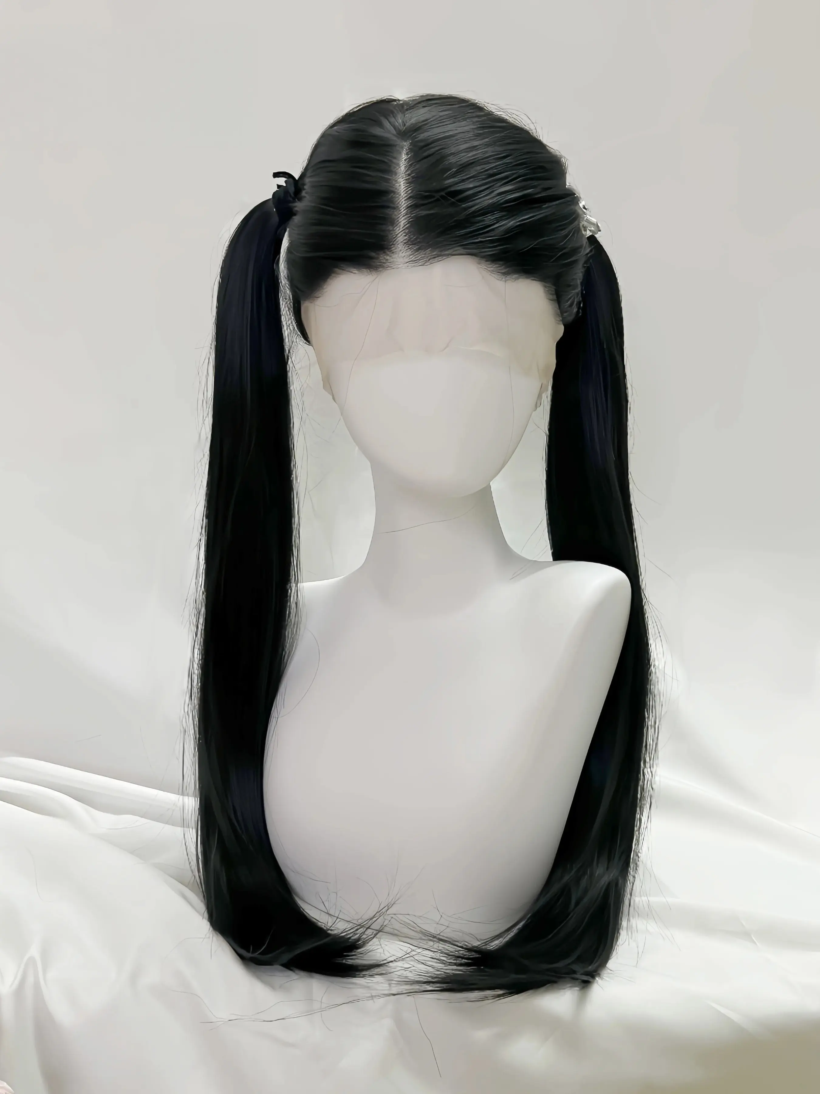 360 Full Lace Front Wig for Women, Natural Black 26 Inches Long Straight, 360 Lace Wig, Free Part, High-Quality Synthetic, Natural Look, Cosplay