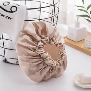 Luxury PEVA Shower Cap, Premium Waterproof & Leakproof Bath Cap with Elastic Band, Suitable for Shower, Spa, Salon and Home Use