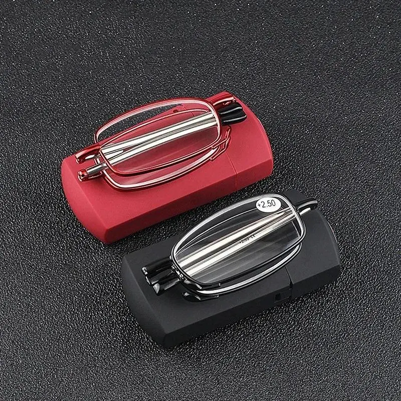2025Portable Foldable HD Reading Glasses Unisex Anti Blue Light Ultralight Presbyopic Eyeglasses Oval Frame Men Women Eyewear