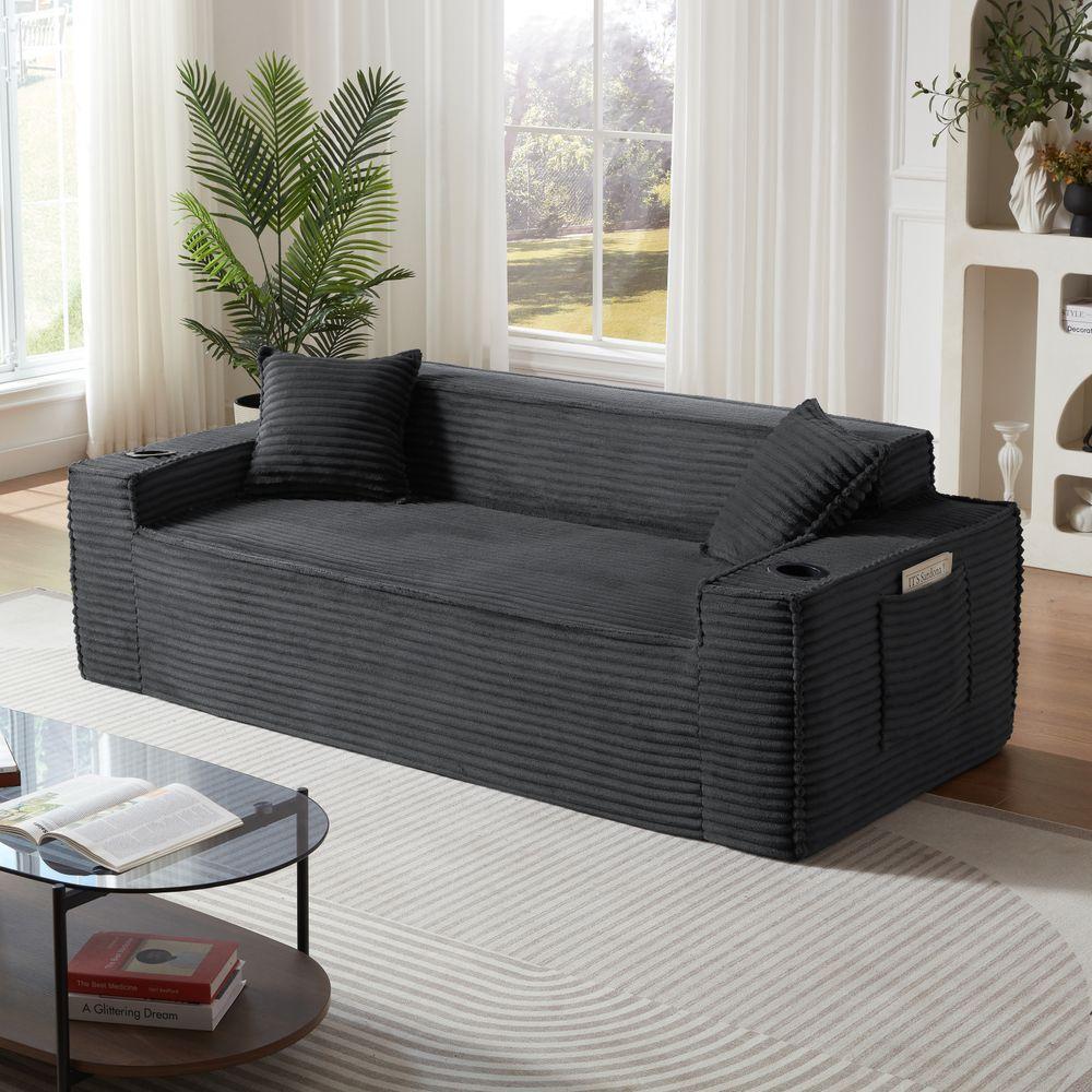 3Seater  Boneless Couches,No Assembly Needed, Modern  for Compact Living Rooms, Apartments, and Offices sectional compression sofa outdoor beige comfortable gray game soft affordable functionals of memory foam pet friendly comfy