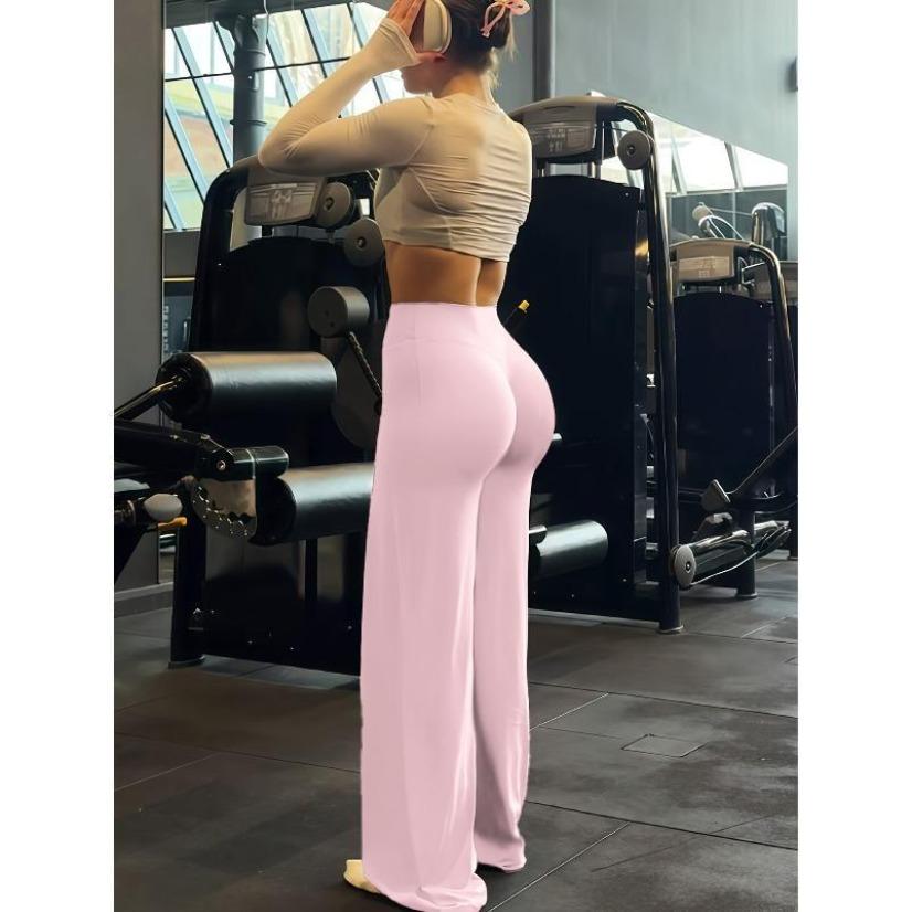 2026 Spring Sports Must-Have!Women'S Wide-Leg Yoga Pants Set (2Pcs)|     Comfortable And Versatile, Suitable For Outdoor Yoga, Fitness, And Leisure Travel| A Stylish And Casual Sports Essential.