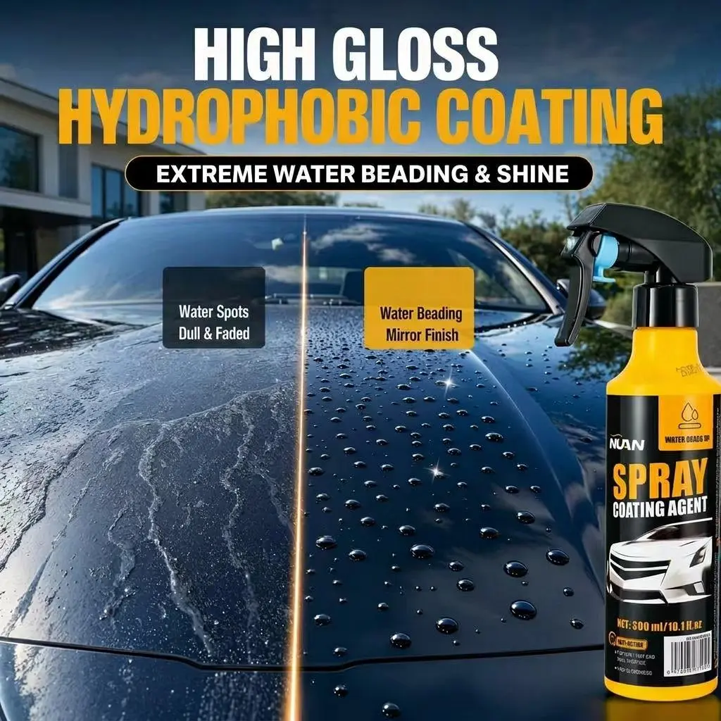 Spray coating agent；NUAN nano car coating sprayNUAN nano car coating spray-Spray Coating Agent, Water-Repellent, Stain-Proof & Stunning Reflections, Festive Eye-Catcher