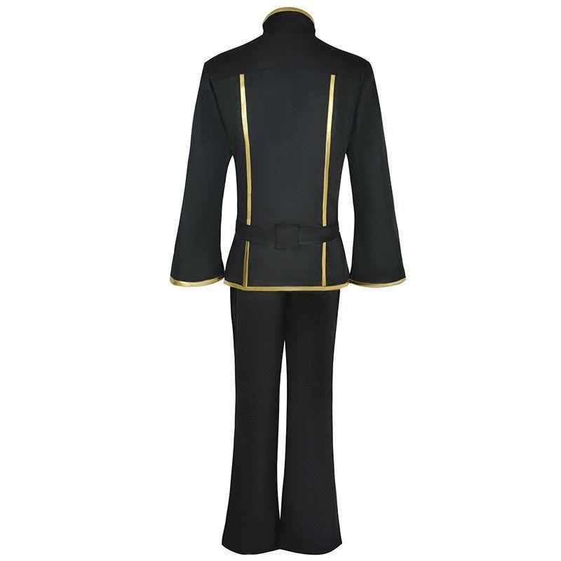 Anime Lelouch Vi Britannia Cosplay Costume Black School Uniform Top Pants Full Set for Men Role Play Outfit Theme Party