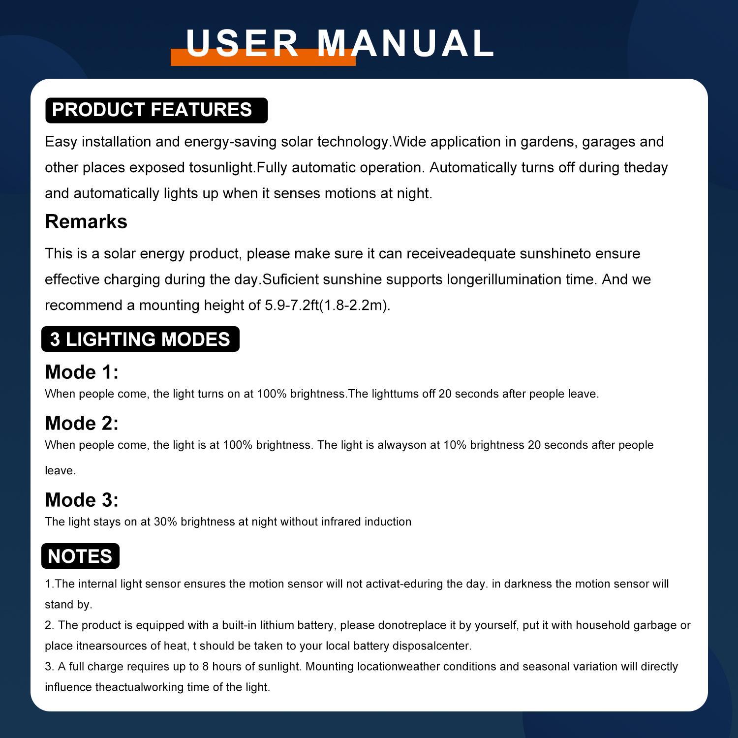 Solar Powered Outdoor Light, 4-head LED Motion Sensor Light with Remote Control, Waterproof Security Light for Front Door, Yard, Garage