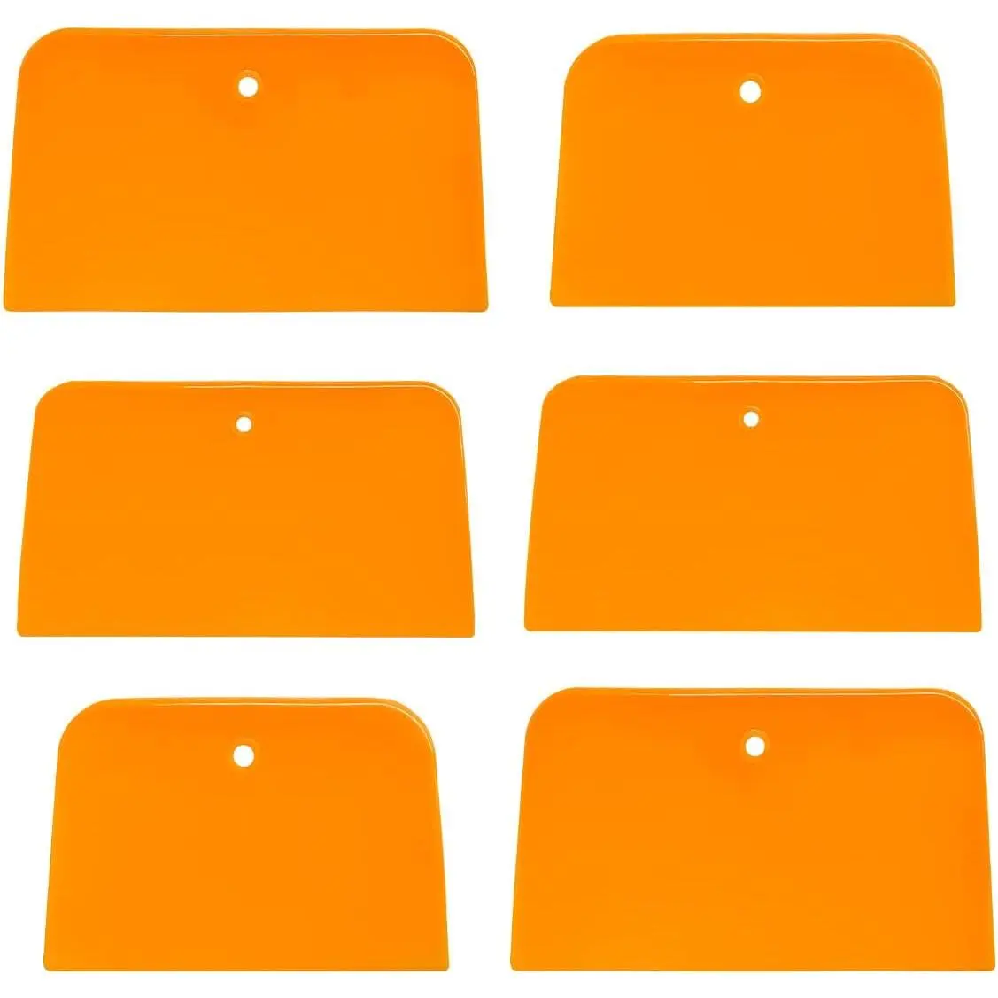 6 count  Filler Spreaders, 4, 5, 6 Inch  Auto  Fillers Plastic Spreader, Automotive  Filler Spreader for Applying Fillers  Repairs Putties Glazes Caulks