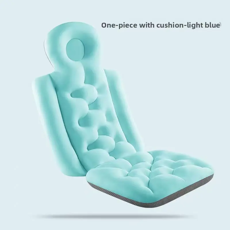 Relaxing Bath Pillow with Soft 4D Mesh and Non-Slip Suction Cup, Comfortable Back Support for Bath Time Spa Gifts, Bathroom Supplies