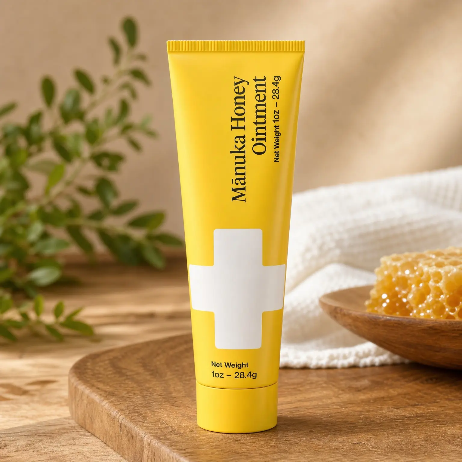 Wound Healing Ointment 1oz (28.4g) | 100% Active Leptospermum Manuka Honey from New Zealand | Fast Relief & Skin Repair | Antibiotic Free Burn Care, Scar Gel & Dressing Aid