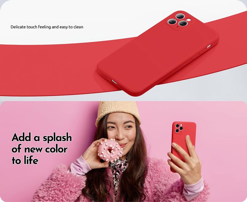 Shockproof Soft Shell Cases for iPhone 17 16 15 14 13 12 11 Pro Max Plus Elegant Protection with Precise Cutouts Dust-Proof Net & Easy Maintenance case