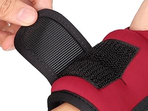 AGS Frelaxy Wrist Weights with Thumb Loops Lock for Men Women 1lb*2 2lbs*2 3lbs*2 Ankle Weights Weighted Gloves for Running Strength Training Yoga Walking Exercises