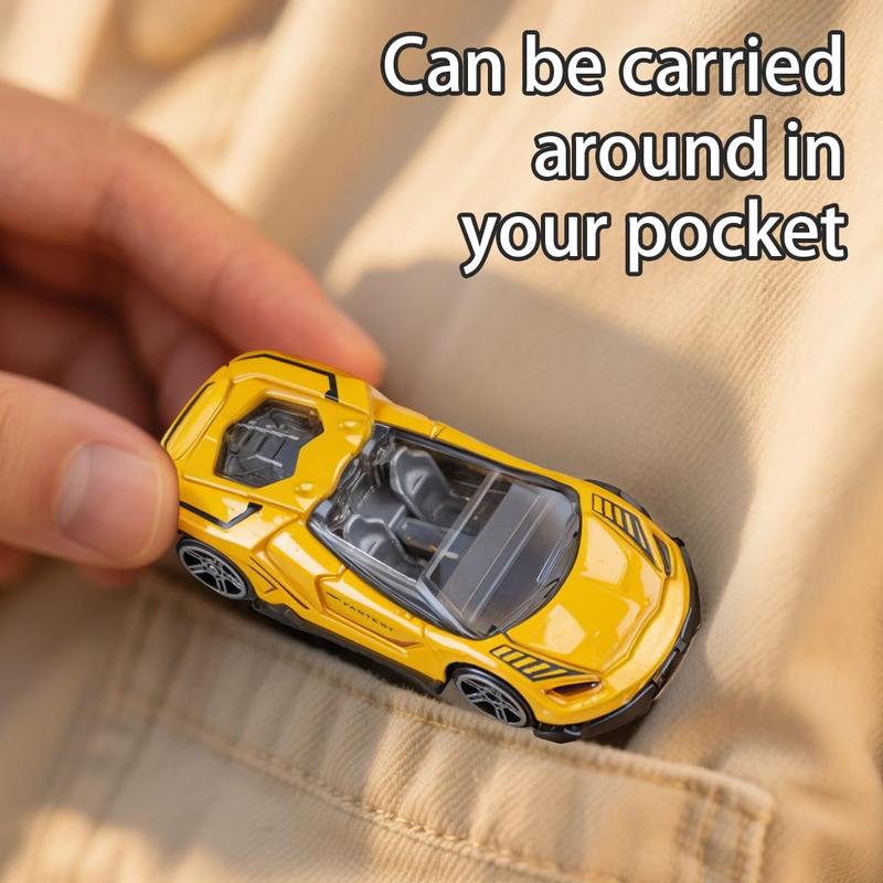 1:64 Scale Die-Cast Metal Toy Cars 12-Pack Vehicles Set, Includes Pickup, Racing Cars, Sports Cars for Display or Play, Great Gift for Kids Age 3 Years and Up (12 Pack)