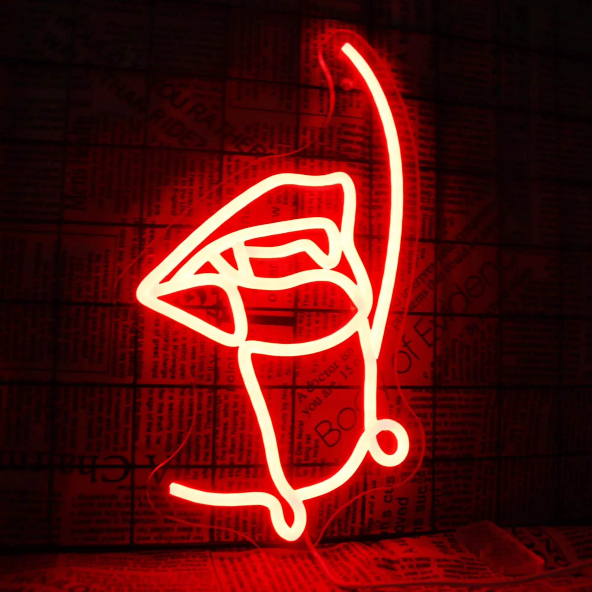 Vampire-Shaped Neon Wall Light – Perfect for Halloween Vibes; Ideal Wall Art Decor for Living Rooms, Bars, Man Caves, Game Rooms, and Horror-Themed Parties (USB Powered)