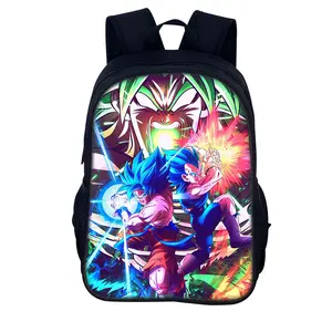 Anime Print Kids Backpack, Large Capacity Lightweight School Bag for Boys and Girls, Cartoon Bookbag for Elementary Students