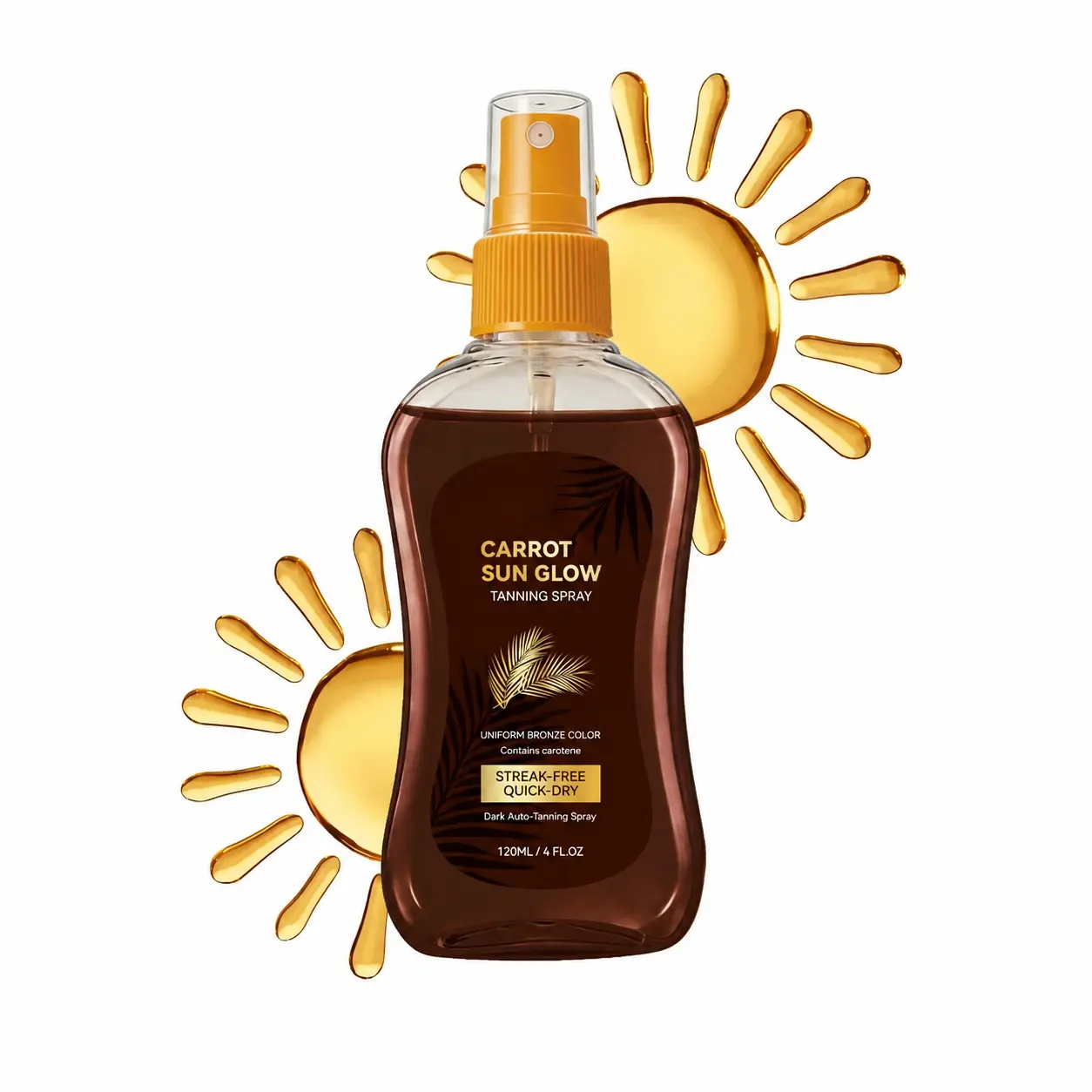 Carrot Intensive Tanning Oil Spray | Browning Tan Accelerator | Tanning Booster | Vitamin E and Carrot & Coconut Oils | Water-Resistant, Silky Hydration | Coconut Fragrance | 4 FL.OZ