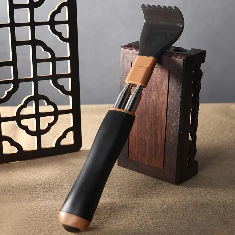 1pc Itch Scratcher, Self-Service Back Scratcher Tool, Retractable Stainless Steel Double Rod Anti-Rotation Design, Gift