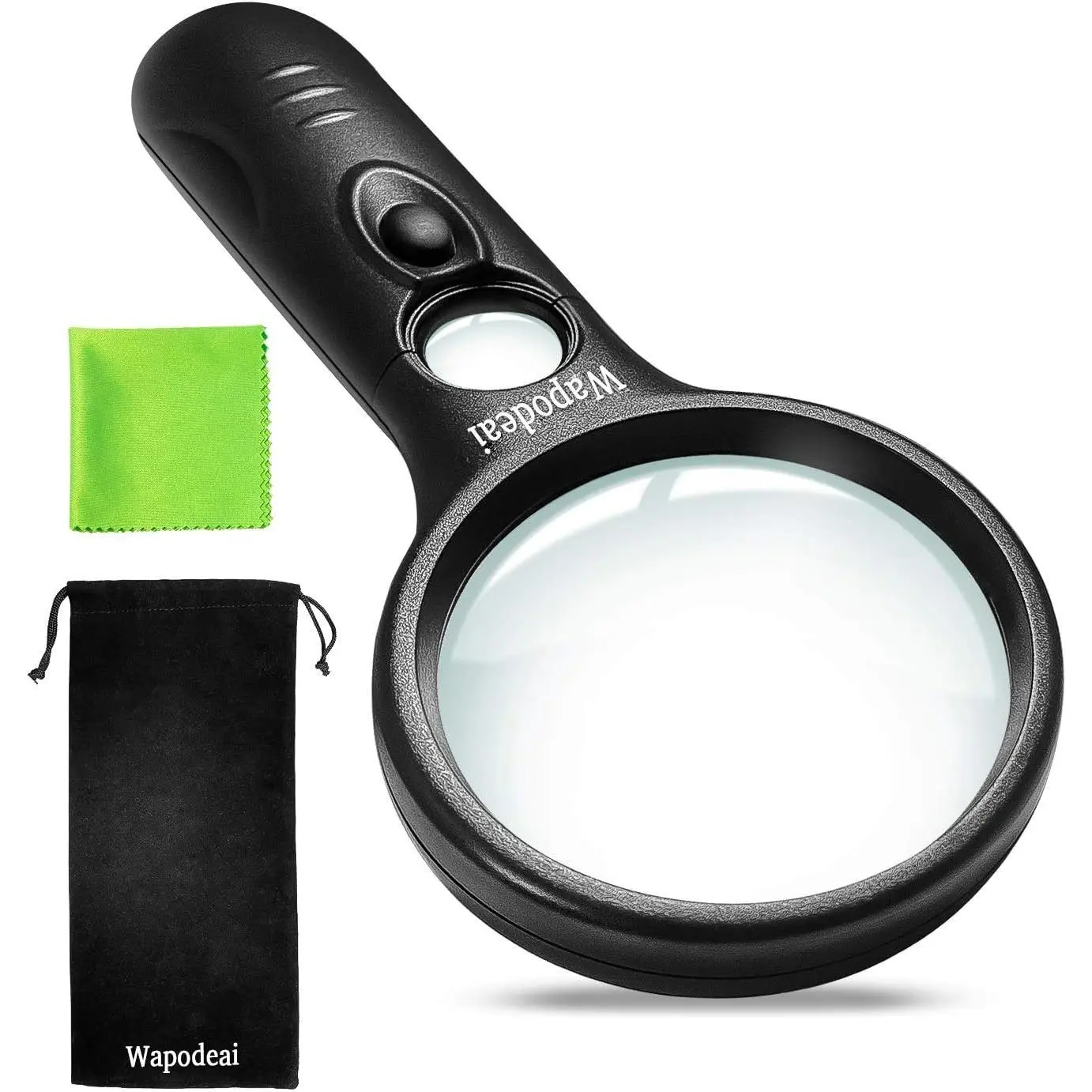 3X 45X High Magnification, Suitable for Reading, Jewellery, Lnspection, Science (Black)