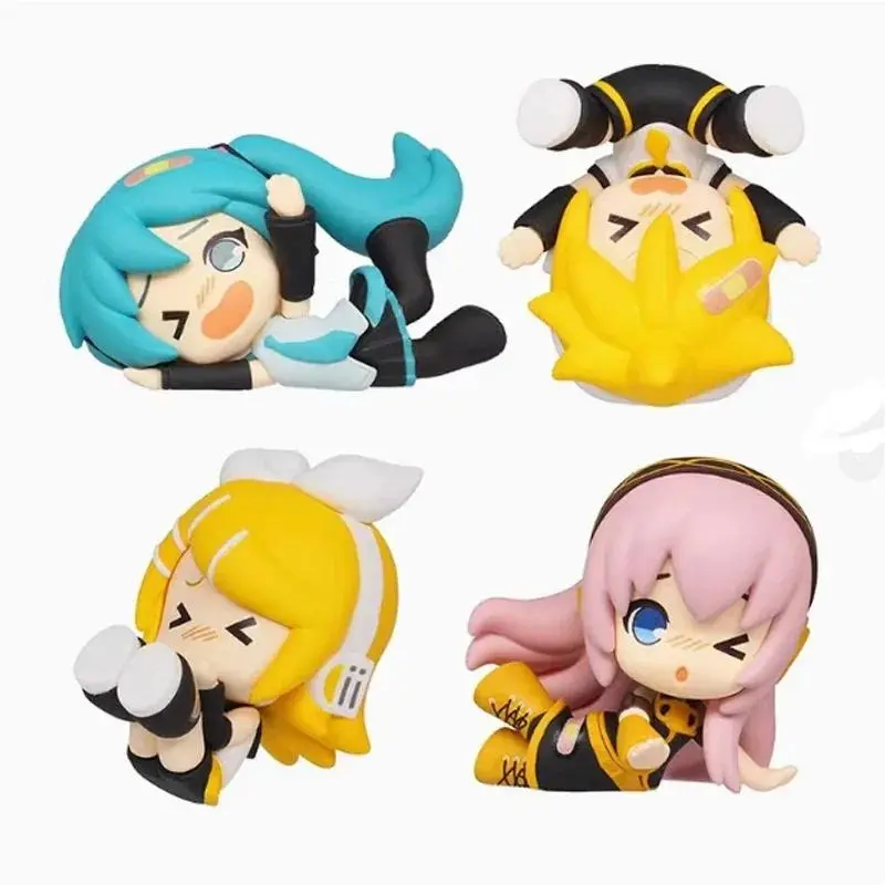 Anime Figure Hatsune Miku Kagamine Rin Kagamine Len Megurine Luka Collection Ornaments Blind Box Toys Children Gifts
