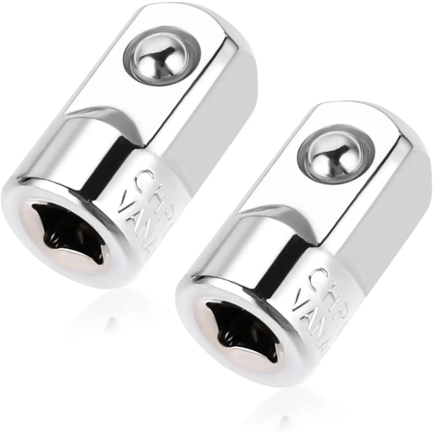 1/4" F x 1/2" M Steel Socket Adapter Reducer, Mechanic Ratchet Wrench Extension Tool, 2-Pack Tools for Mechanics
