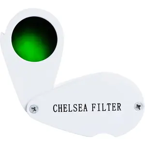 Portable Reliable Glass Gemstone Identification Filter, Quickly Distinguish Genuine Emeralds Rubies Sapphires Aquamarine, Ideal Tool for Gemologists & Jewelers