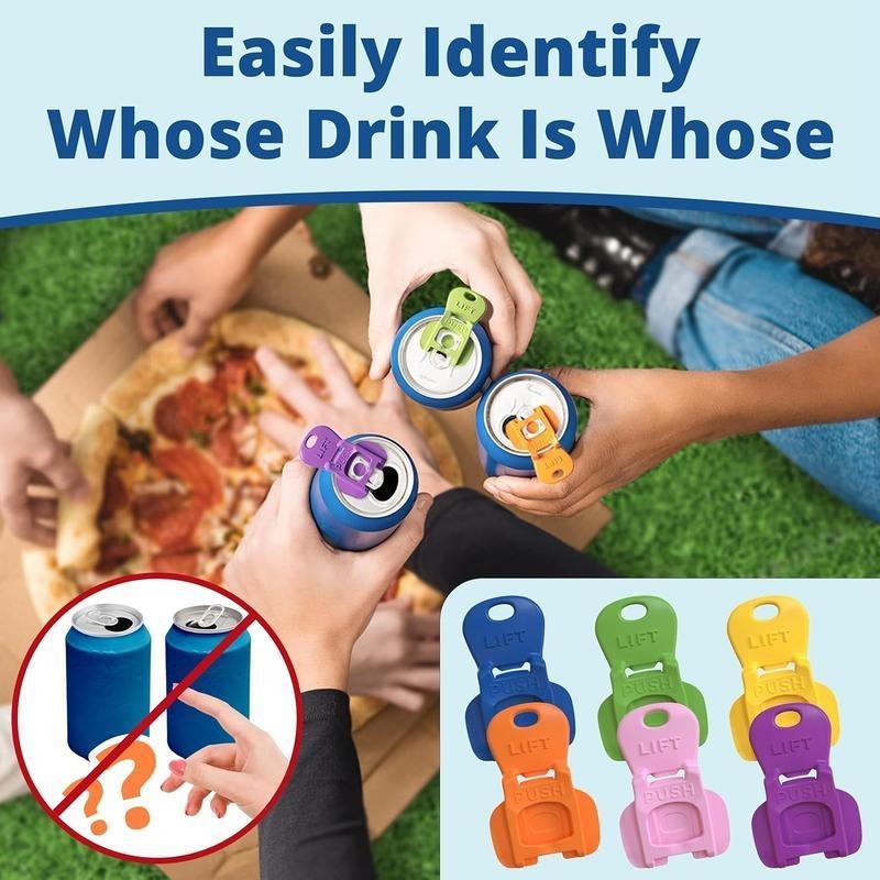 7/14 PCS Random Color Can Cap, Portable Can Cover, Can Protector for Soda, Beer, Cola, Drink Can Cover, Kitchen Gadgets, Can Opener Accessory, Utensils.