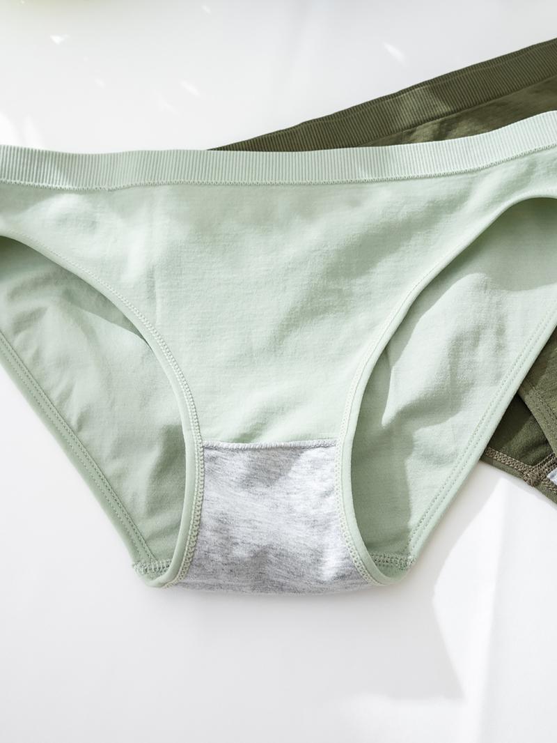 Women's Solid Color Brief, Elegant Soft Comfy Breathable Panty for Daily Wear, Underwear for All Seasons, Womenswear, Casual Comfy Panty, Soft Comfy Panties, Seamless Panties, Minimalist Soft Panties, Soft Breathable Knicker, Seamless Panties Set