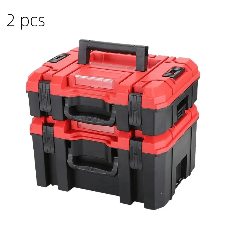 Stackable Multifunctional Tool Set, Layered Tool Storage Box, Durable Hardware Organizer, Ideal for Workshop and Vehicle Storage