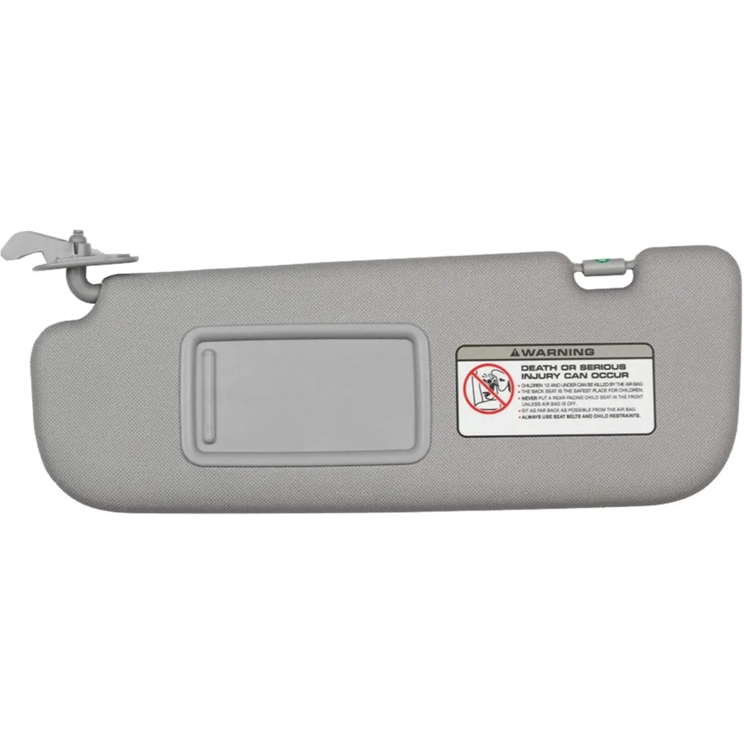 Gray Left Driver Side Sun Visor Compatible with Hyundai Elantra 2011 2012 2013 2014 2015 Replaces# 852103X000TX