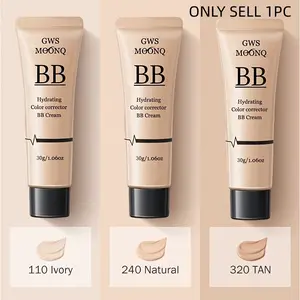 Nude Makeup Waterproof Face Foundation Liquid Concealer Oil Control Long-lasting Brightening BB Cream Cosmetics