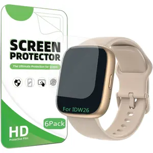 Screen Protector Compatible for Cillso IDW26 / IDW25  Watch 1.83" (6 Pack) Clear TPU Soft Film, Compatible for EchoByte, aeac IDW28 Smartwatch 1.85 Screen Protector