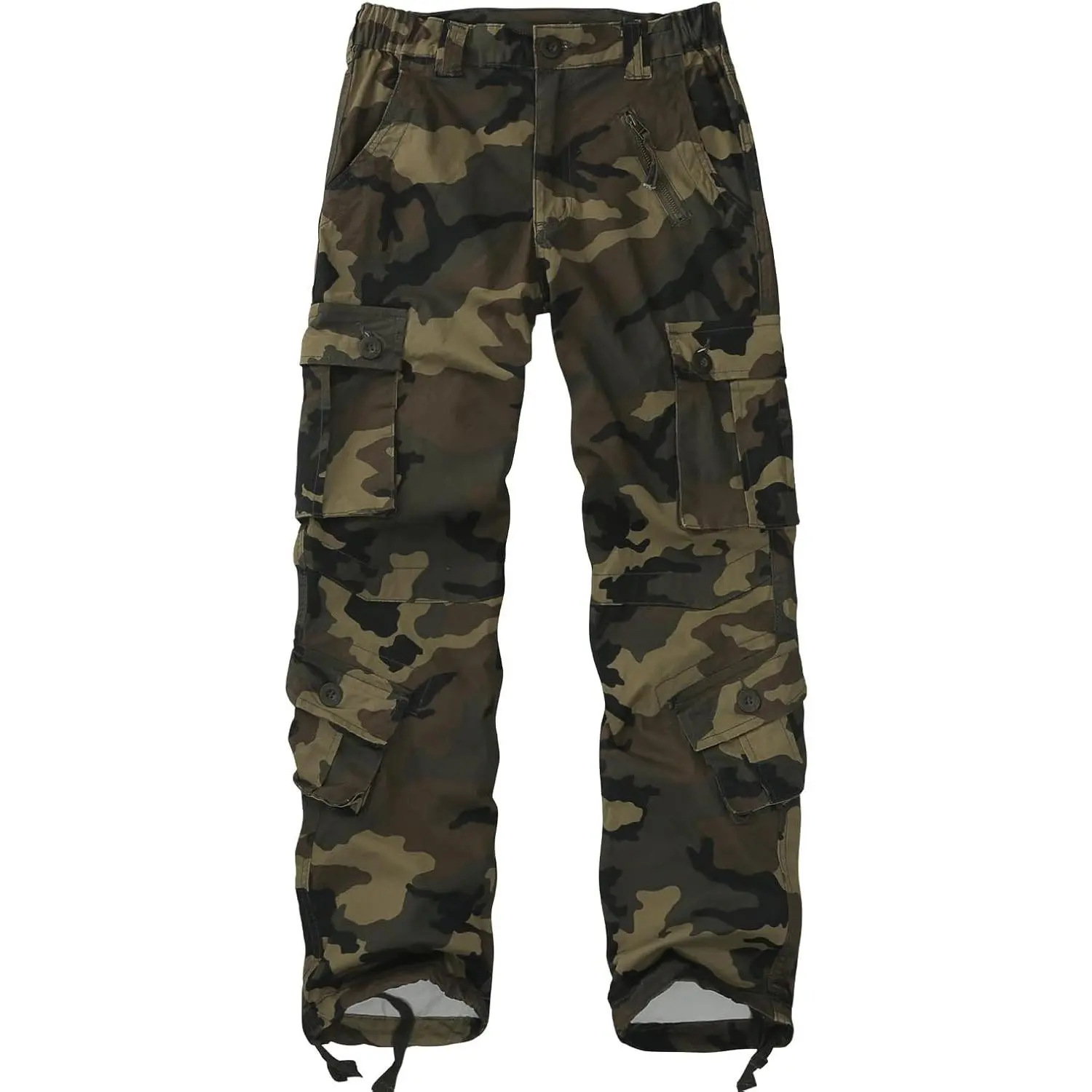 Women's Quick Dry Casual Military Army Camo Combat Work Cargo Pants with Pockets