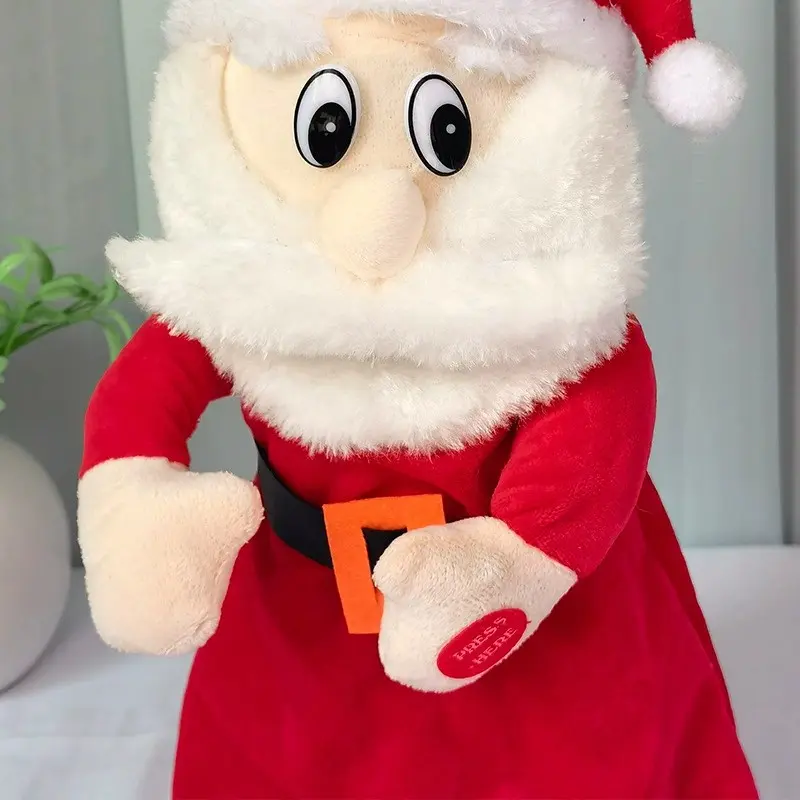 32cm Electric Rotating Dancing Santa Claus Doll, Singing and Dancing Music Toy, Christmas Child Gift, Desktop Decoration Ornament