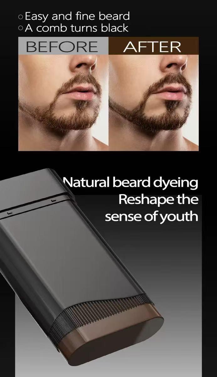 Beard Dye Stick for Men – Fast Touch-Up, Mess-Free, Easy to Apply Hair & Beard Color with Moisturizing Formula| Extra Strength Men’s Cream for Neuropathy Relief & Skin Care