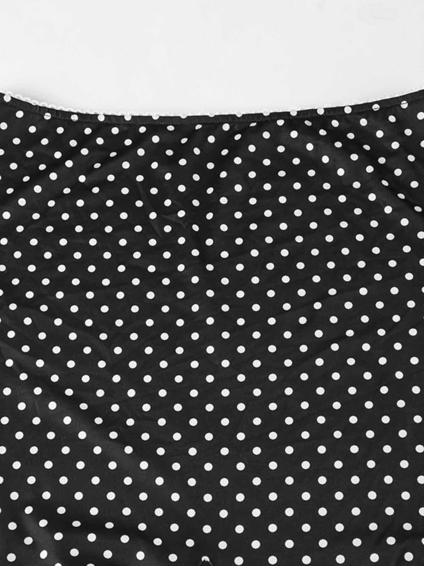 Women's All Over Polka Dot Print Mermaid Skirt, Casual Drop Waist Skirt for Daily Wear, Ladies Fall & Winter Bottoms, Boho Casual Skirts