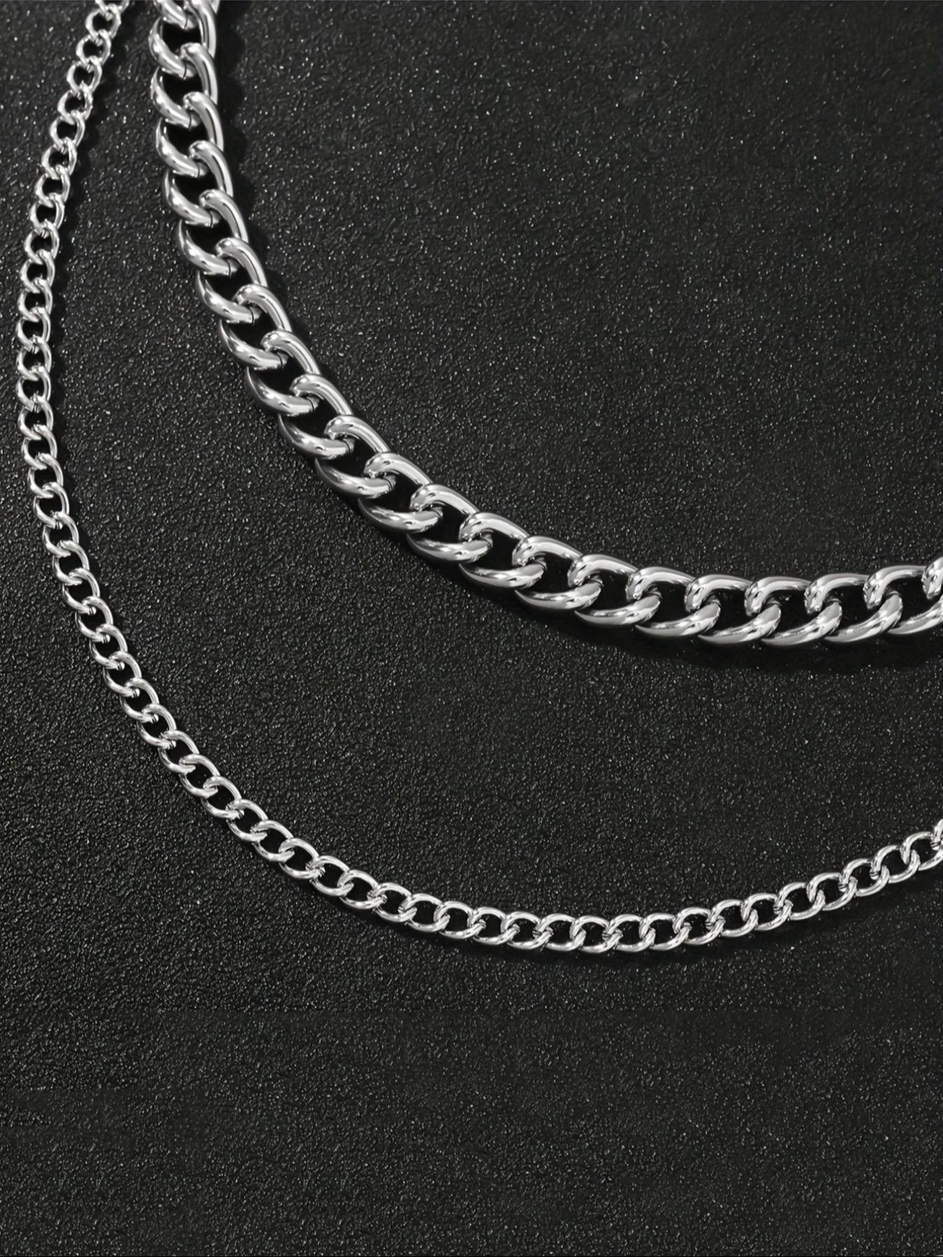 Men's Fashion Double Layer Pants Chain, Casual Pants Chain for Jeans Trousers, Fashion Pants Chain for Party, Daily Clothing Decor, Trendy All-match & Exquisite Pants Chain for Gift