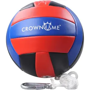 Tetherball Ball and Rope Set - Tetherball Ball with Rope and Carabineer Hoop