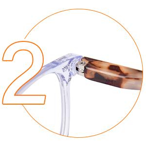 Bifocal Reading Glasses for Women, Blue Light Blocking Readers with Spring Hinges, Clear Top Retro Square Frame