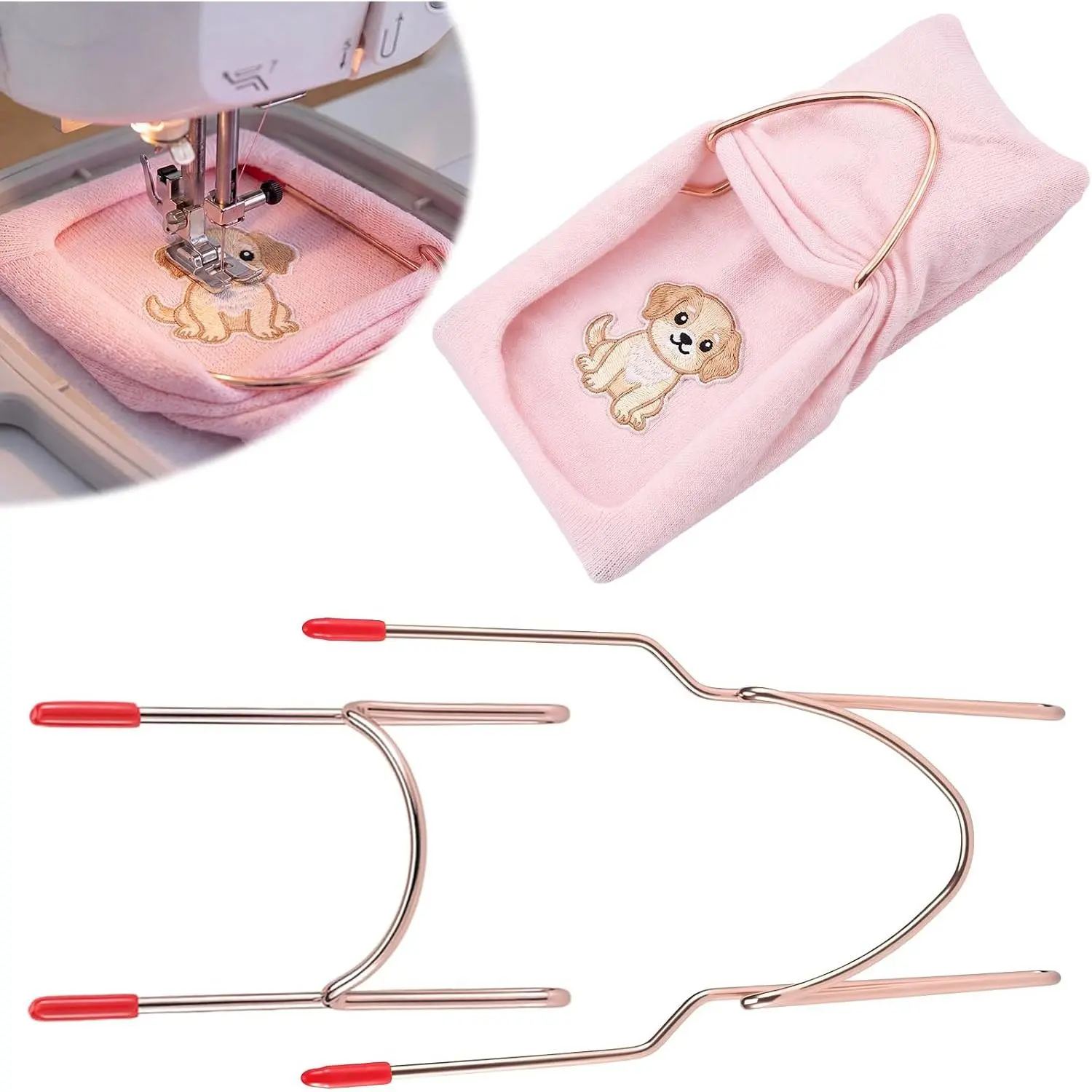2 count Sock Hoop for Embroidery Machine Sock Embroidery Tool Hoops Aid  for Crafting Enthusiast Accessories