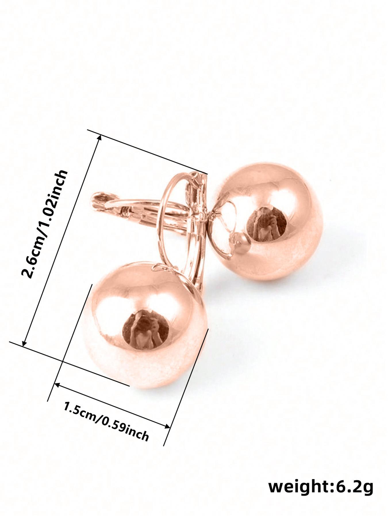 Minimalist Elegant Ball Design Dangle Earrings, High Quality Earrings, Fashionable Dangle Earrings for Women & Girls, Trendy All-match & Exquisite Jewelry for Birthday Gift