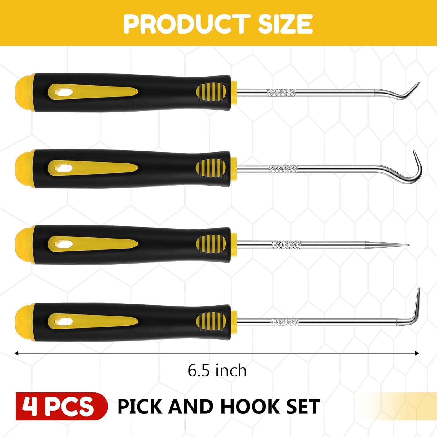 4/12pcs Pick and Hook Tools Set, Pick Tool Set Car Auto Oil Seal/O-Ring Seal Gasket Pick Hooks Puller Remove,Assembly & Disassembly Tools for Car Repair, Mechanic Tools, Automotive Maintenance Tools