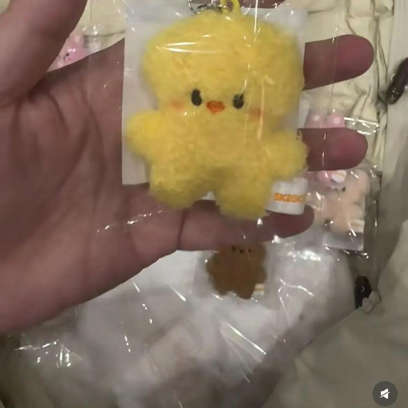 Cute Mini Plush Keychains Set, Kawaii Animal Stuffed Bag Charms, Soft Fluffy Bunny Bear Wolf Keyrings for Girls, Perfect Gift