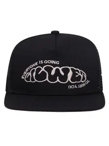 Theme grid truck caps, fun street caps in multiple colors (light blue/white/black)