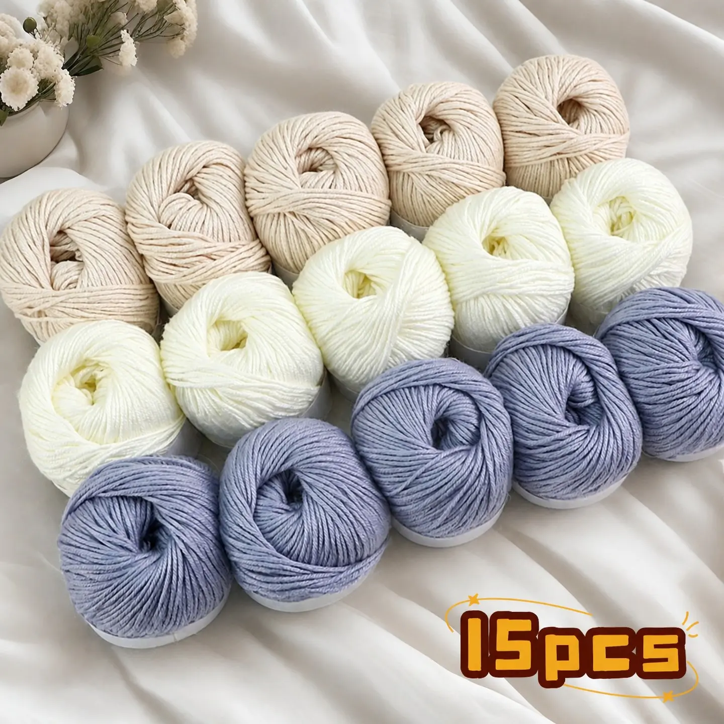 Luxury Silk Blend Yarn Set, Soft Wool & Alpaca Knit Crochet, Ideal for Sweaters, Scarves, Hats, Multiple Colors Available