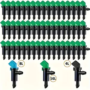 Detachable garden irrigation red flag drip head gun-type drip head 1.06 gal/2.11 gal/4.23 gal micro irrigation micro spray head