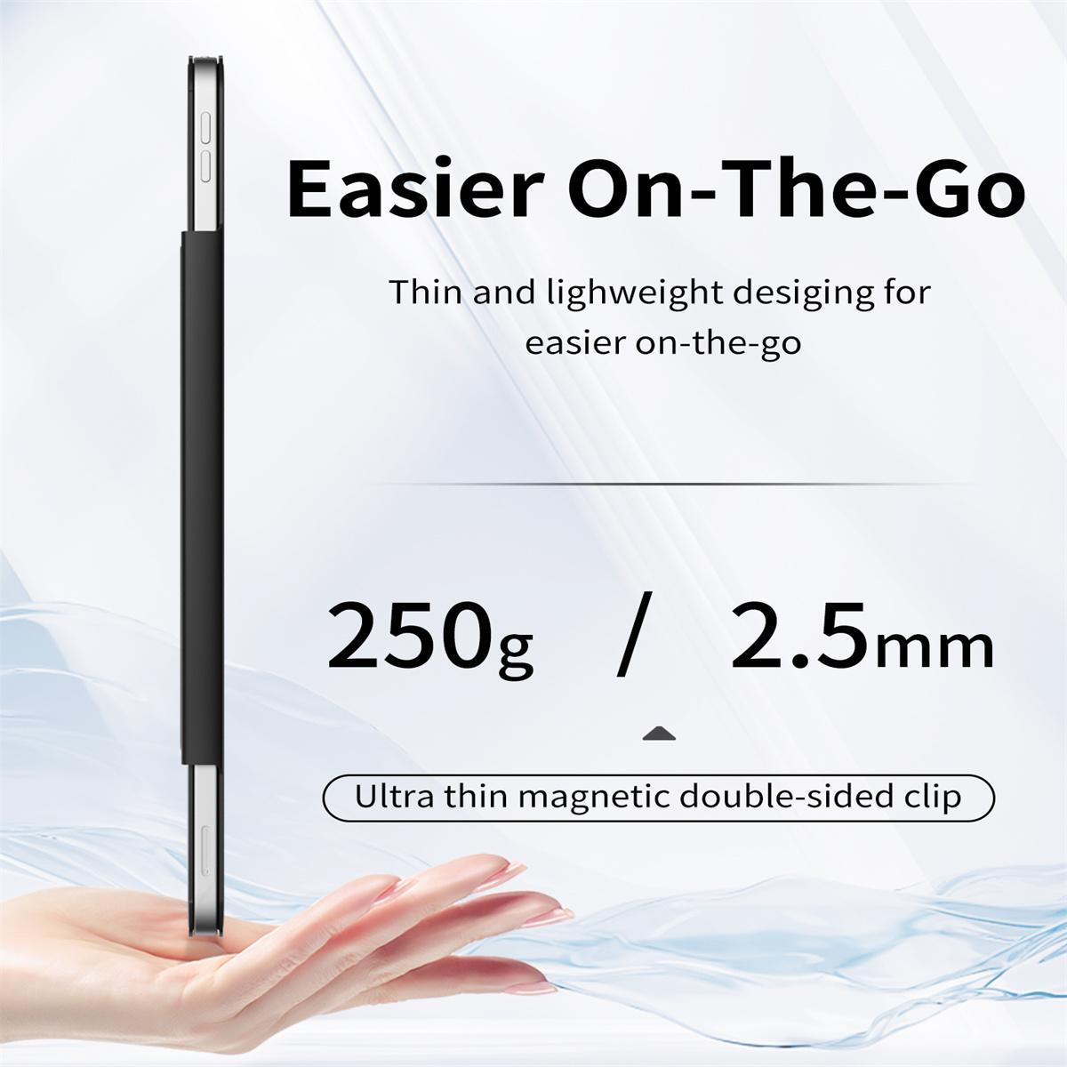Magnetic Attachment Tablet Case, 1 Count Slim Trifold Stand Case with Auto Sleep/Wake Function, Tablet & Computer Accessories for iPad Pro 11 Inch, Tablet Holder Stand, Tablet Mount Stand