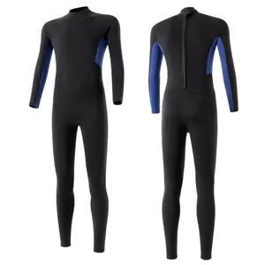 European size diving suit for men, warm and cold-proof, 3mm wet suit for winter swimming, one-piece snorkeling, sun protection, surfing suit for women, women's diving suit