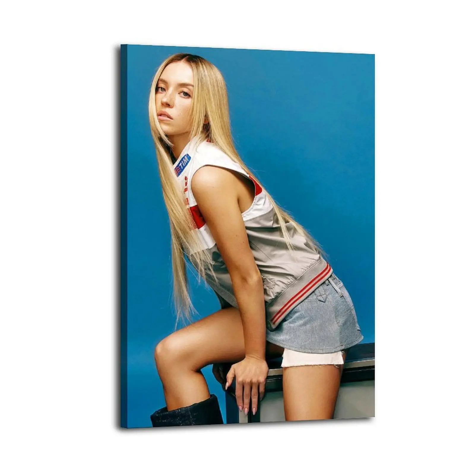 Sydney Sweeney Canvas Prints | Bedroom Art | Bathroom Art | Trendy Wall Art | Funky Wall Art